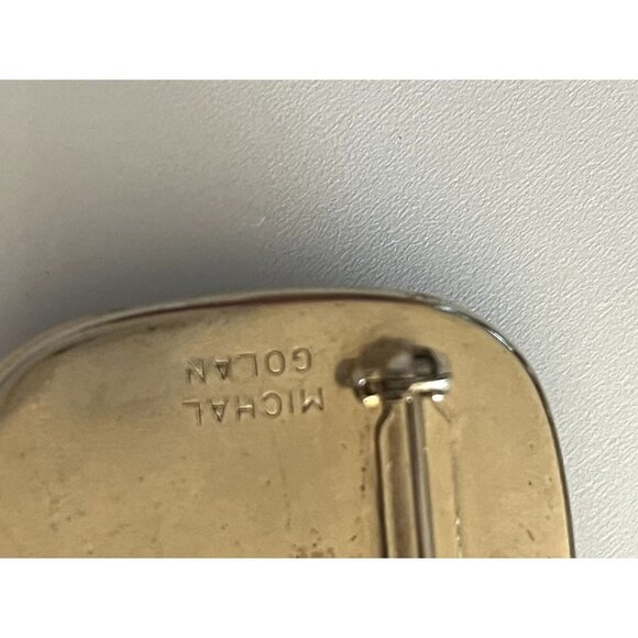 Vintage Signed Michal Golan Brooche Pendant - Picture 7 of 10